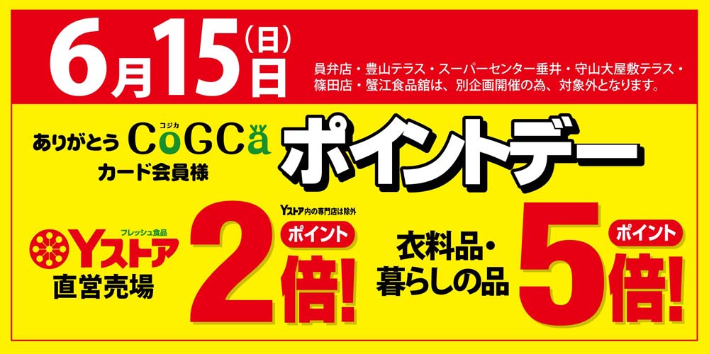 ヨシヅヤ　ポイントデー特殊 0615