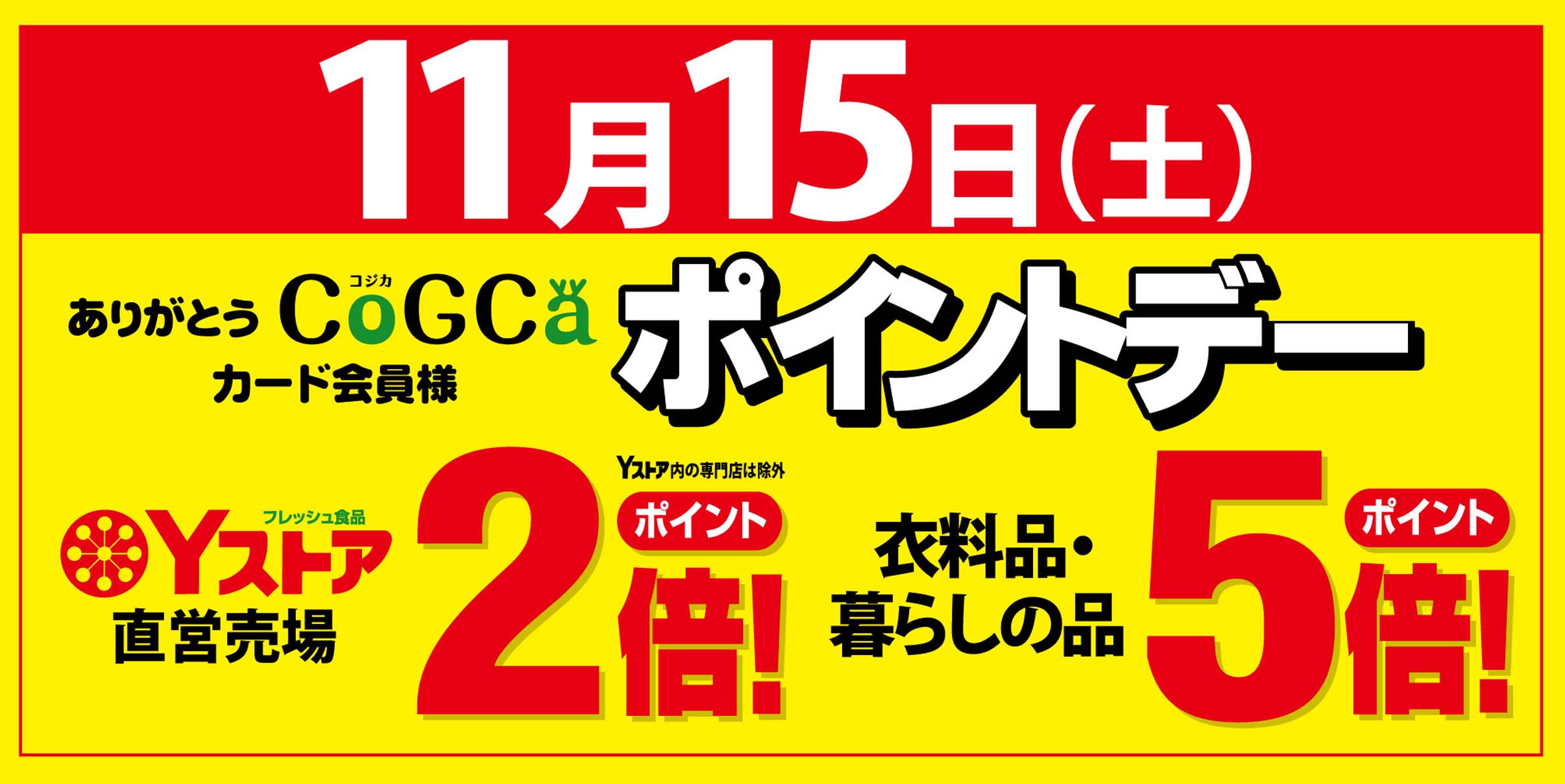 ヨシヅヤ　ポイントデー1115