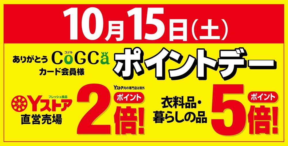 ポイントデー　20261015