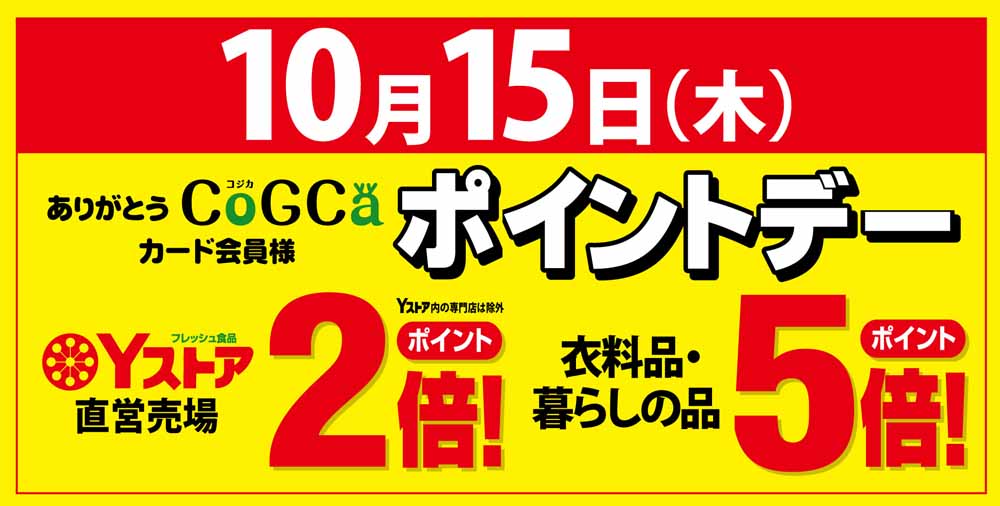 ポイントデー　20261015